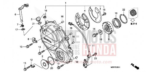 CARTER D'EMBRAYAGE (CBF600S8/SA8/N8/NA8) CBF600SA8 de 2008